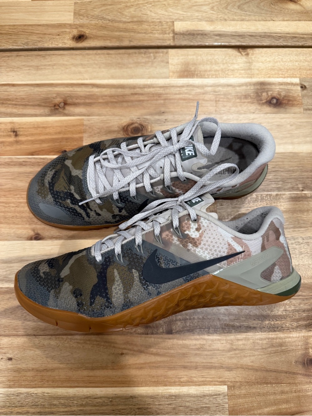 Nike Men’s Metcon 4 Camo Training Sneakers - Olive/Brown/Gray